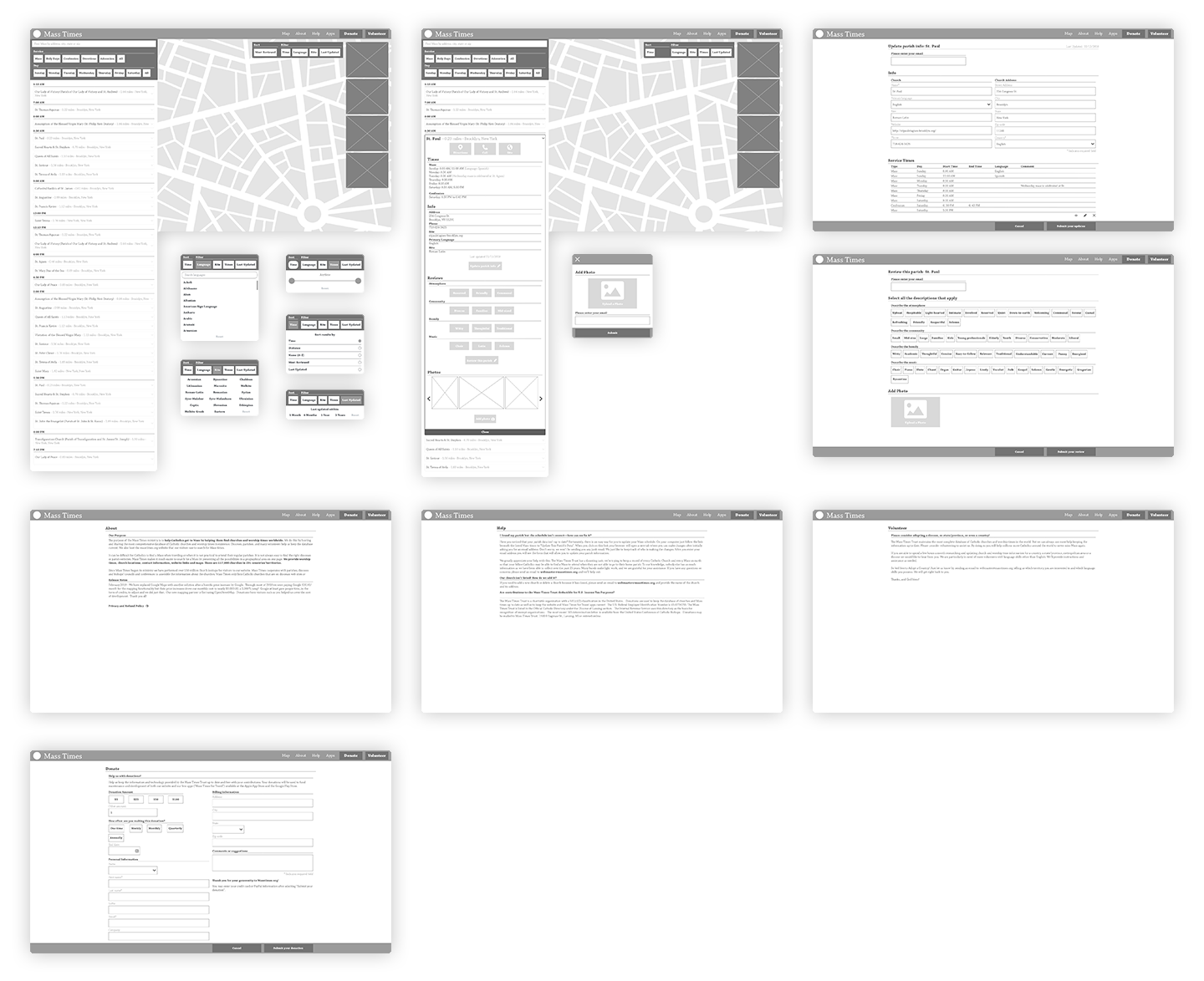 Wireframe iteration 2